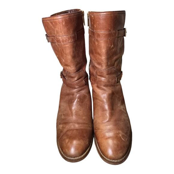 MICHAEL Michael Kors Blake Boot 7.5 M Brown winter Boot Buckles Calf - Picture 2 of 16